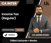 CA Inter Income Tax (Regular) Video Lectures by CA Aarish Khan (Pendrive , Unlimited Validity, 1.8 Views)